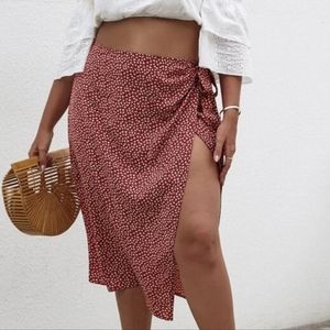 Floral Wrap Skirt